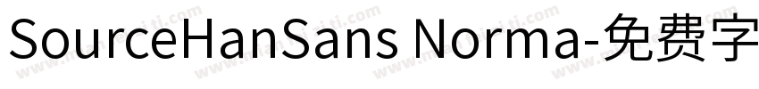 SourceHanSans Norma字体转换